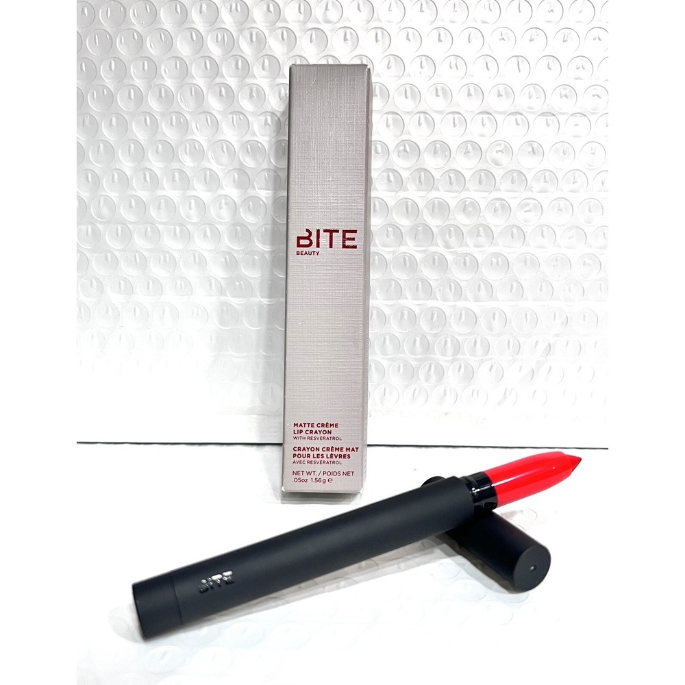 Bite Beauty "BLOOD ORANGE" Matte Creme  Lip Crayon Full Size  READ DETAILS